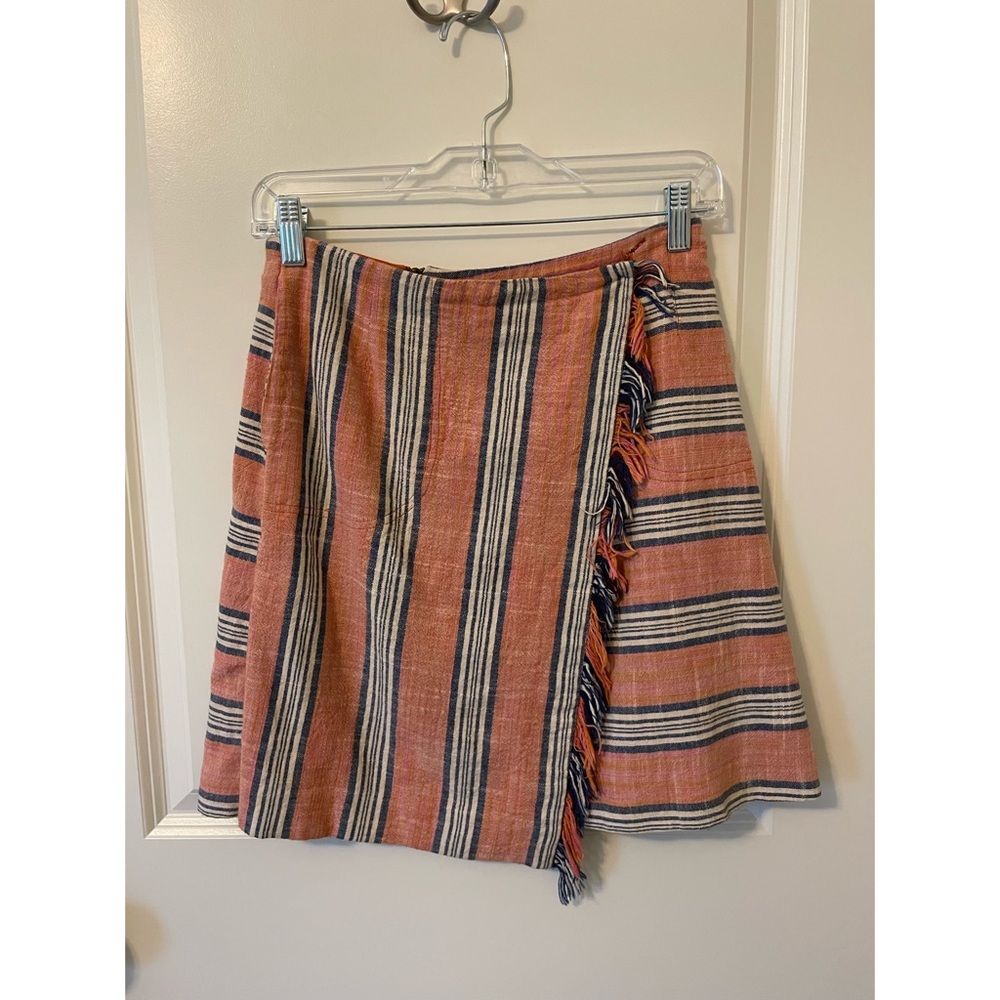 Anthropologie Vanessa Virginia Striped Wrap Skirt